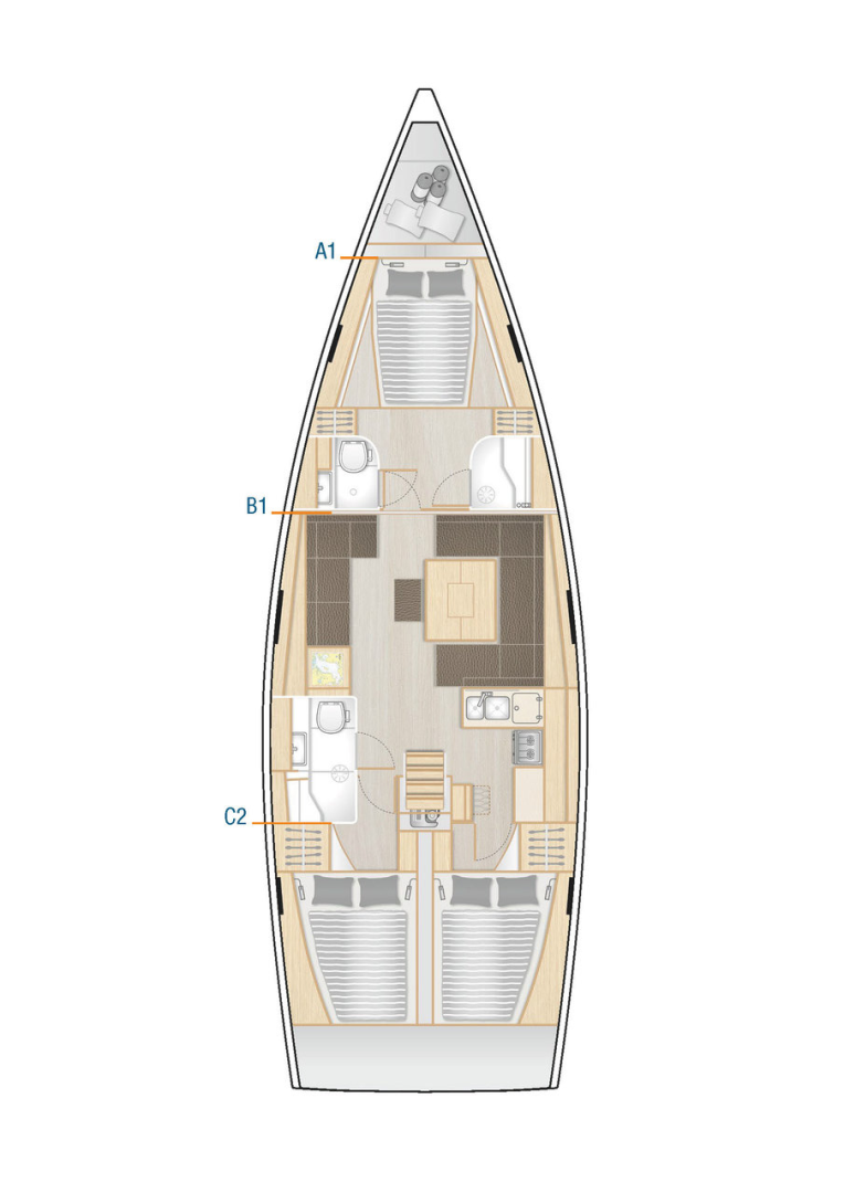 Alquiler de barcos Sukošan barato de Hanse 458