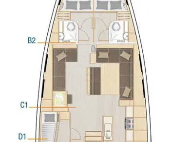 Alquiler de Hanse Hanse 548 en Kaštela