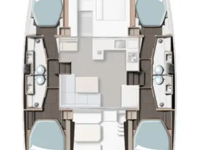 Alquiler de Leopard Catamarans / Robertson & Caine Leopard 42 - 4 cab. en Cannigione