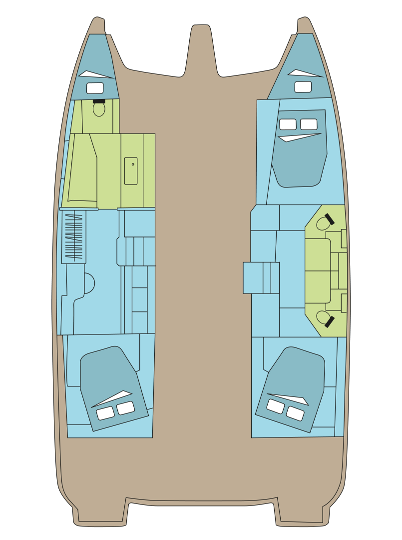 Alquiler Catamarán en Nassau - Fountaine Pajot Fountaine Pajot FP 44 Maestro - 3 + 2 cab.