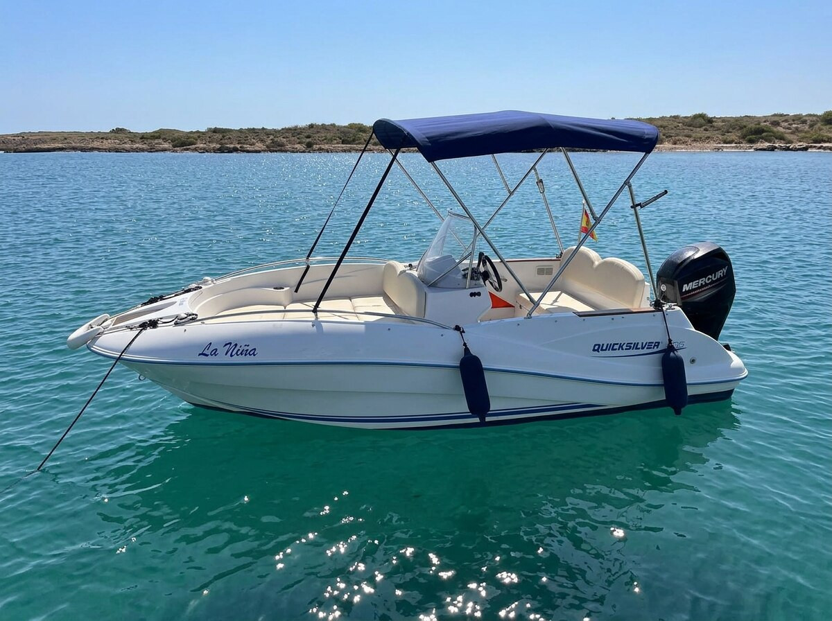 Alquiler de barco con patron o licencia en Cambrils — Quicksilver 505 - La Niña