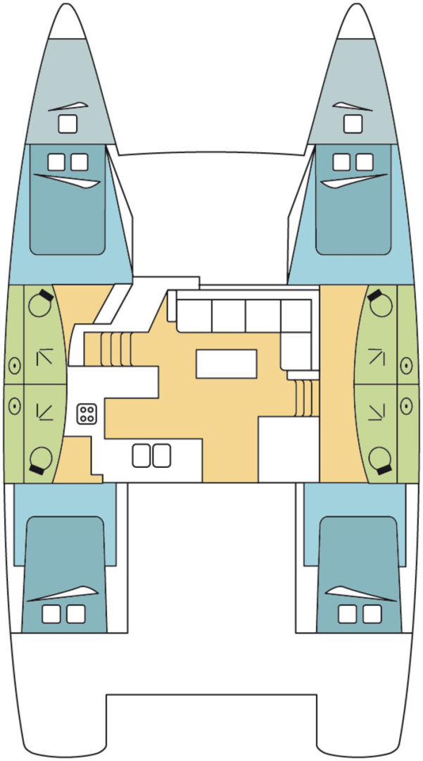 Alquiler de Fountaine Pajot Elba 45 en Cos