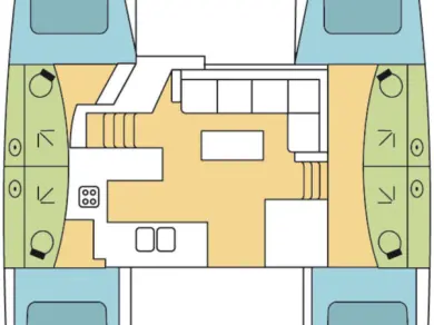 Alquiler de Fountaine Pajot Elba 45 en Cos