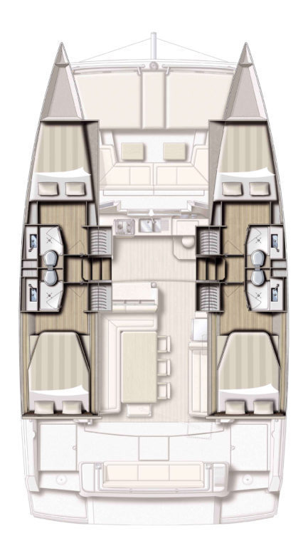 Alquiler Catamarán en Lefkáda - Bali Bali 4.1