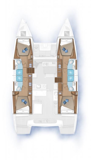Alquiler de embarcaciones Lagoon Lagoon 46 enAjaccio en Samboat