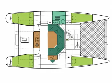 Alquiler de embarcaciones Fountaine Pajot Maldives 32 enLes Prises en Samboat