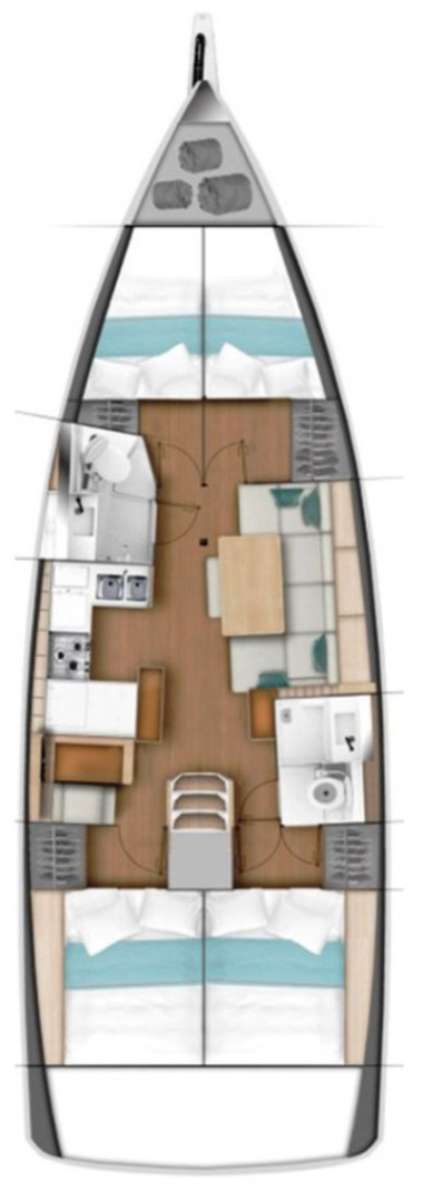 Jeanneau Sun Odyssey 440 de alquiler a Gouviá