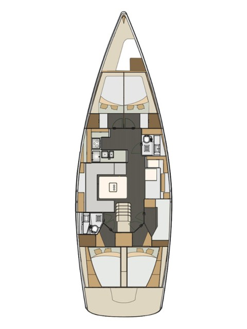 Alquiler de embarcaciones Elan Impression 50 enKaštela en Samboat