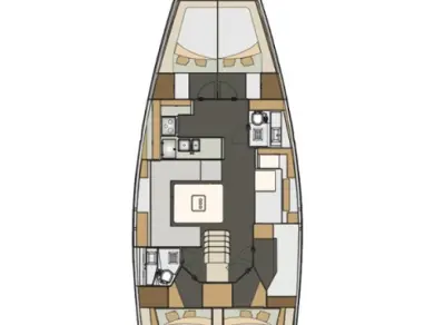 Alquiler de embarcaciones Elan Impression 50 enKaštela en Samboat