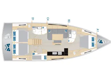 Alquiler de embarcaciones Hanse Hanse 460 enKaštela en Samboat