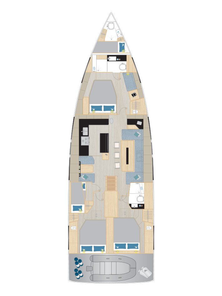 Alquiler Velero en Kaštela - Hanse Hanse 590