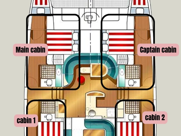 Alquiler de embarcaciones Nautitech Nautitech 47 enLe Marin en Samboat