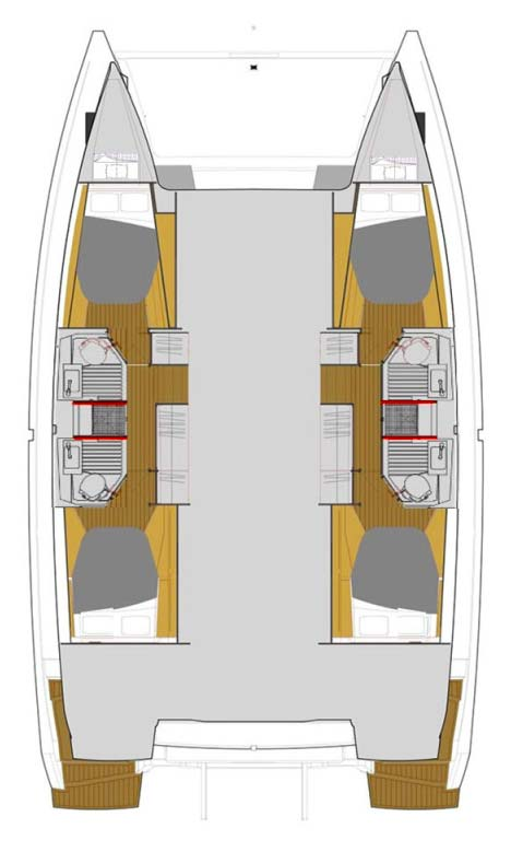 Alquiler Catamarán Fountaine Pajot con o sin  título de navegación