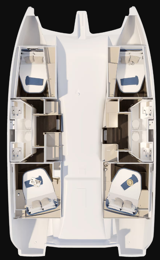 Alquiler Lávrio - Fountaine Pajot Fountaine Pajot FP 41 Quatuor 4 en SamBoat