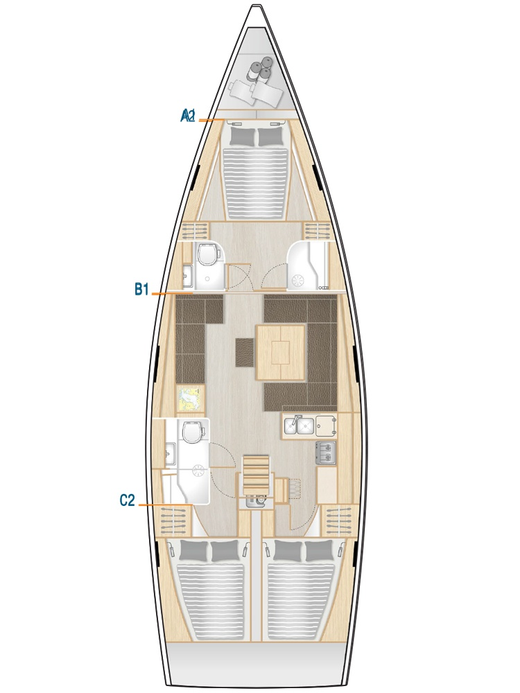 Alquiler Velero en Cos - Hanse Hanse 458