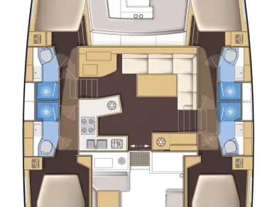 Alquiler de embarcaciones Lagoon Lagoon 450 F enPréveza en Samboat