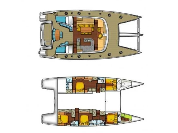 Alquiler Catamarán Fountaine Pajot con o sin  título de navegación