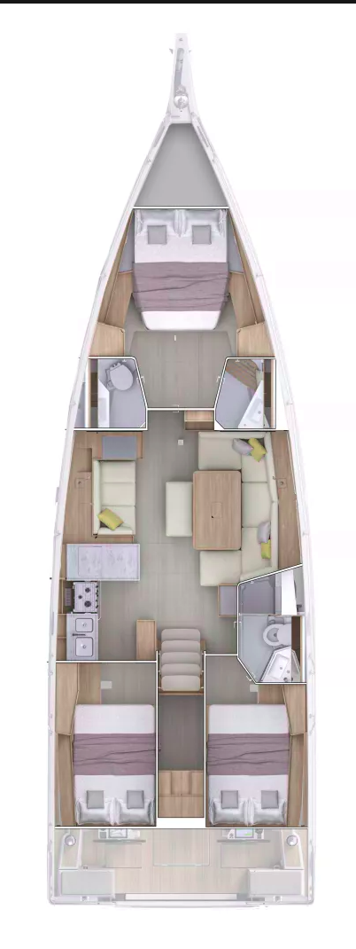 Bénéteau Oceanis 47 - 3 cab. de alquiler a Trogir