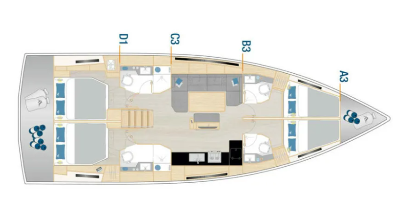 Alquiler de barcos Lávrio barato de Hanse 460