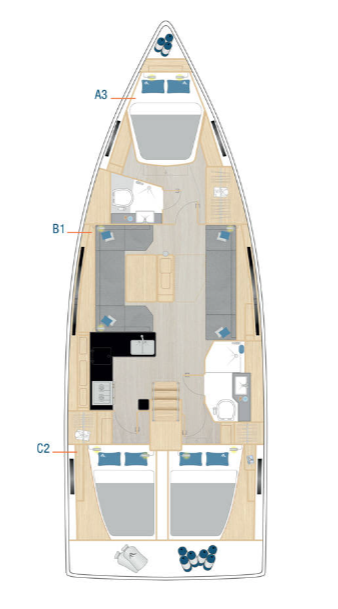 Hanse Hanse 410 de alquiler a Šibenik