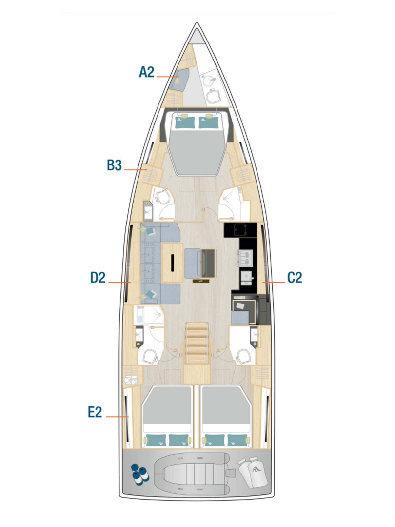 Hanse Hanse 510 de alquiler a Šibenik