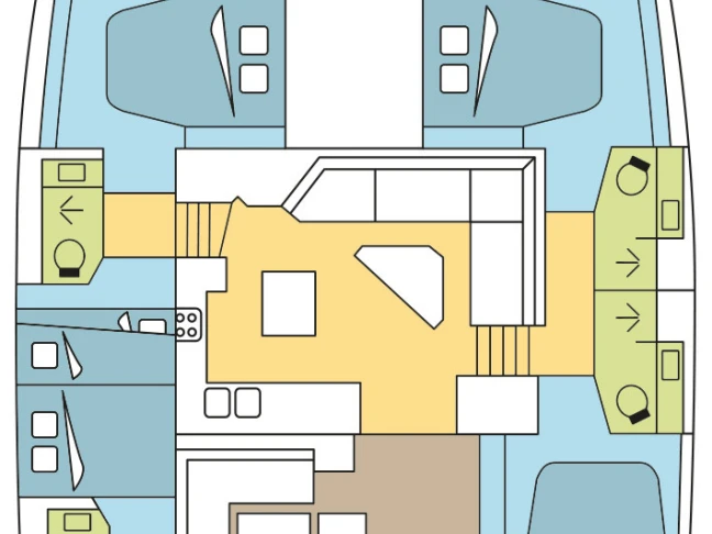 Alquiler de Catamarán, con o sin patrón Fountaine Pajot Olbia