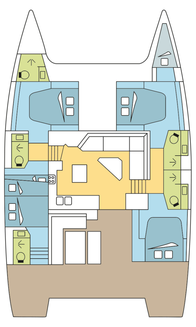 Alquiler de Catamarán, con o sin patrón Fountaine Pajot Olbia