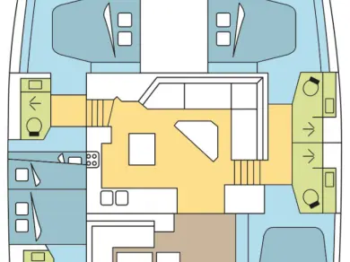 Alquiler de Catamarán, con o sin patrón Fountaine Pajot Olbia