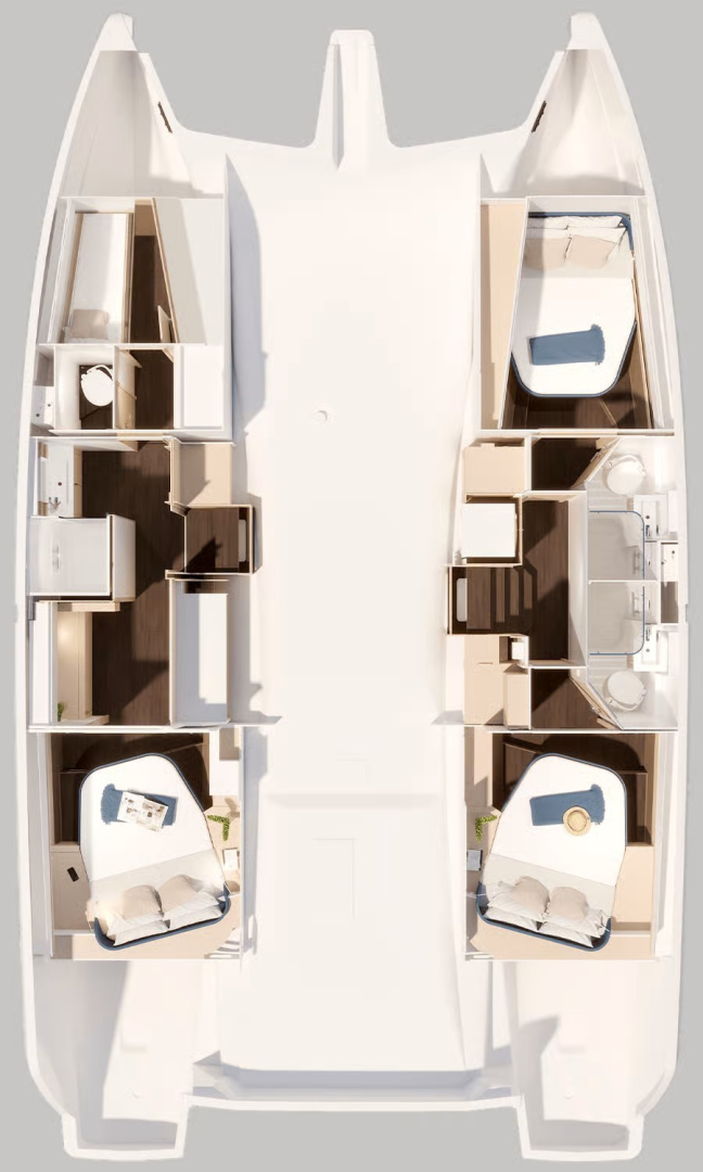 Alquiler Catamarán Fountaine Pajot con o sin  título de navegación