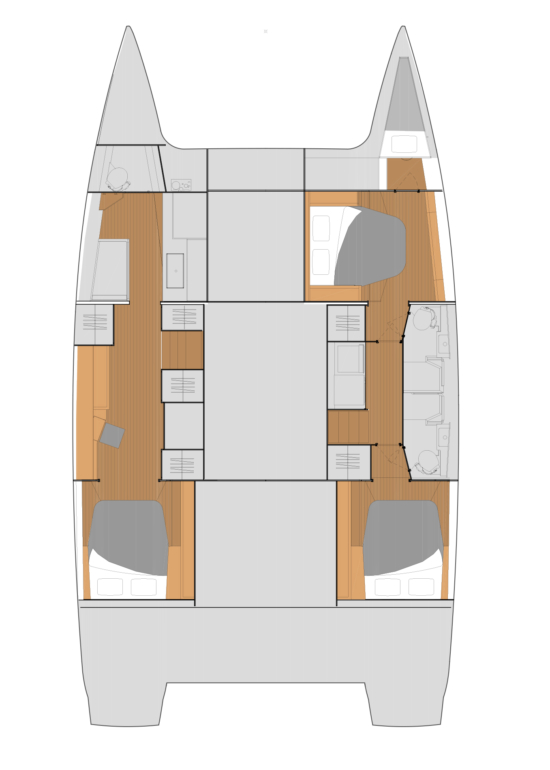 Alquiler Catamarán Fountaine Pajot con o sin  título de navegación