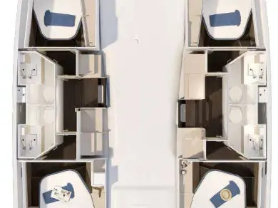 Alquiler Trogir - Fountaine Pajot Fountaine Pajot FP 41 Quatuor 4 en SamBoat