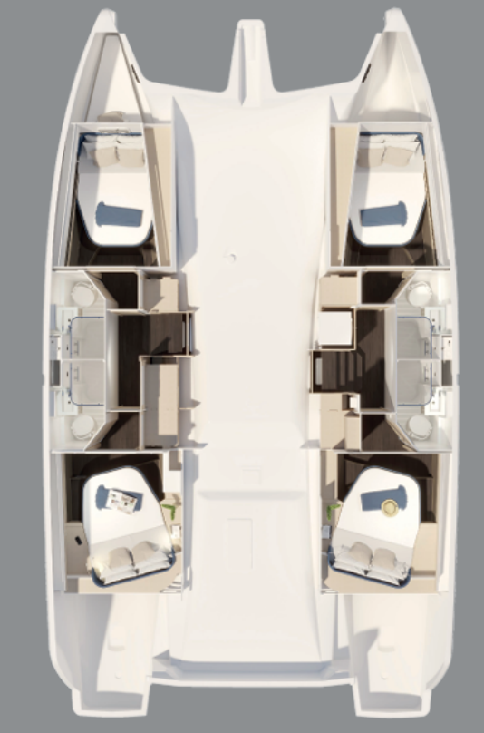 Alquiler Seget Donji - Fountaine Pajot Fountaine Pajot FP 44 Quatuor ELECTRIC - 4 + 1 cab. en SamBoat