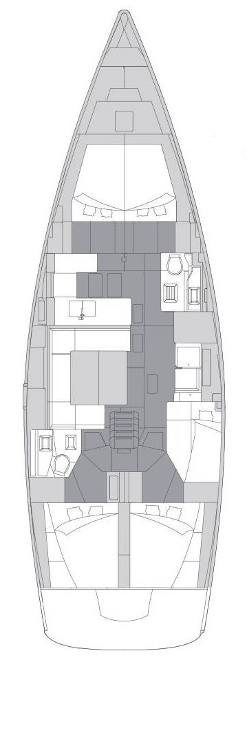 Alquiler Velero en Kaštela - Elan Impression 50.1