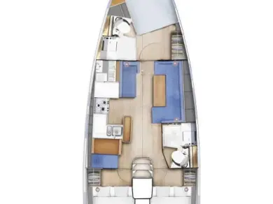 Alquiler de embarcaciones Jeanneau Sun Odyssey 410 enLávrio en Samboat