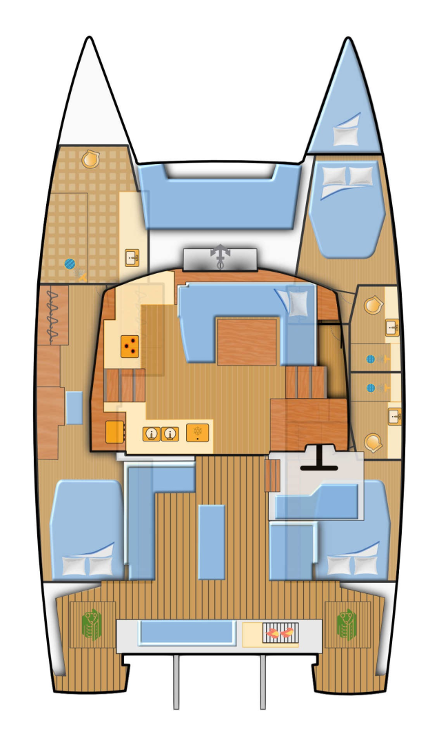 Alquiler de Fountaine Pajot Elba 45 en Biograd na Moru