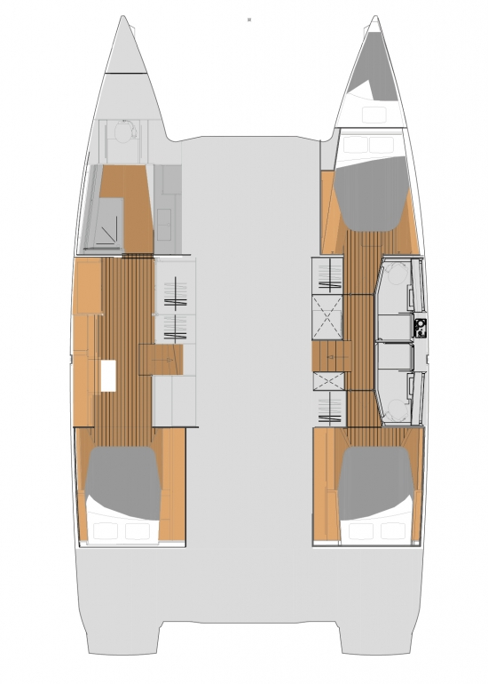 Alquiler de embarcaciones Fountaine Pajot Fountaine Pajot Elba 45 - 3 + 1 cab. enSeget Donji en Samboat