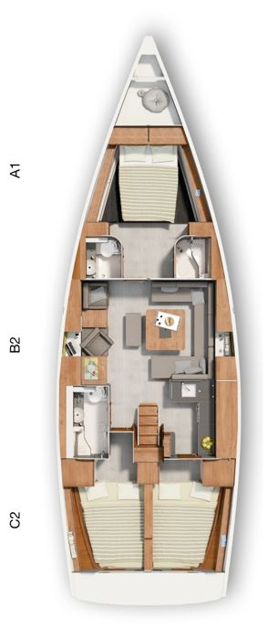 Alquiler de barcos Biograd na Moru barato de Hanse 455