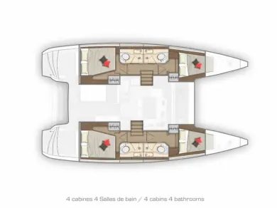 Alquiler Catamarán Lagoon con o sin  título de navegación