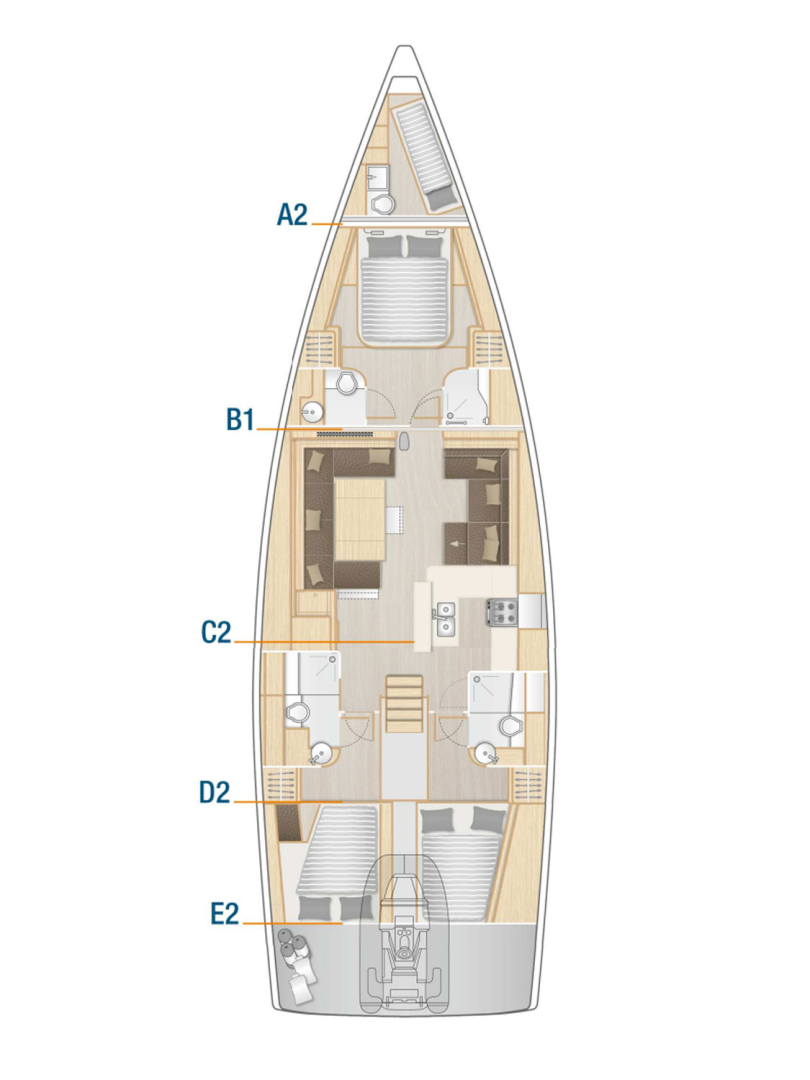 Alquiler Seget Donji - Hanse Hanse 588 en SamBoat