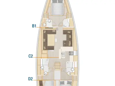 Alquiler Seget Donji - Hanse Hanse 588 en SamBoat
