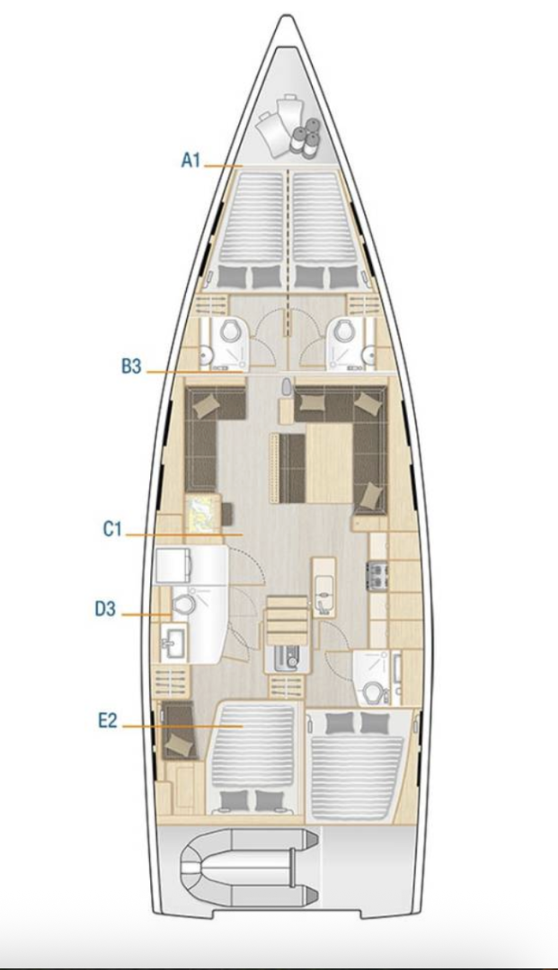 Alquiler de embarcaciones Hanse Hanse 548 enSeget Donji en Samboat