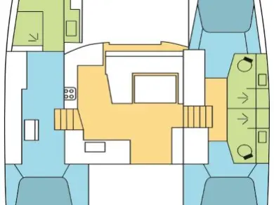 Alquiler Catamarán Fountaine Pajot con o sin  título de navegación