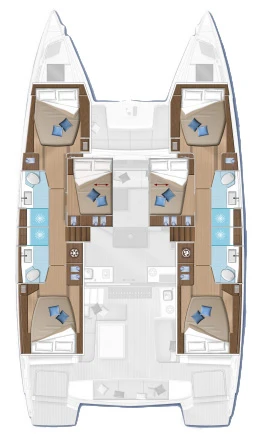 Alquiler Catamarán Lagoon con o sin  título de navegación