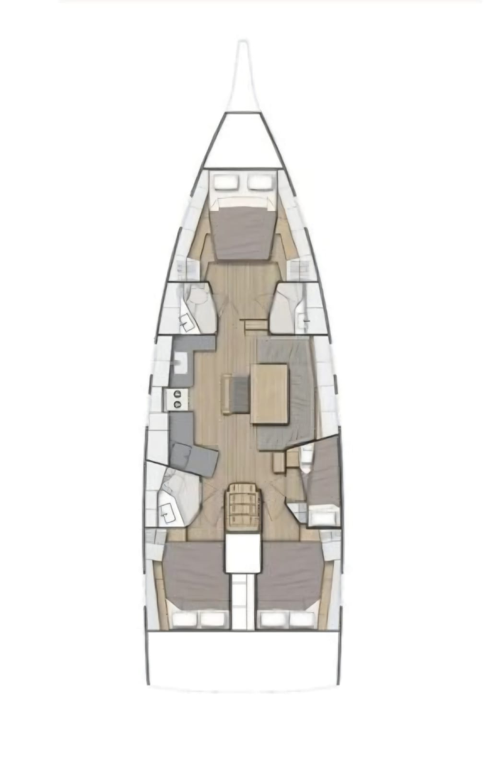 Alquiler de barcos Seget Donji barato de Oceanis 47 - 4 cab.