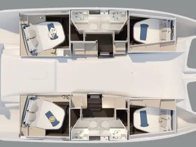 Alquiler Catamarán Fountaine Pajot con o sin  título de navegación