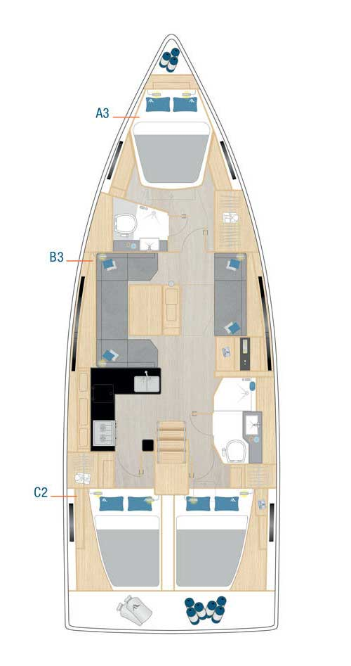 Alquiler de embarcaciones Hanse Hanse 410 enŠibenik en Samboat