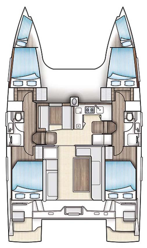 Alquiler de barcos Murter-Kornati barato de Nautitech 40