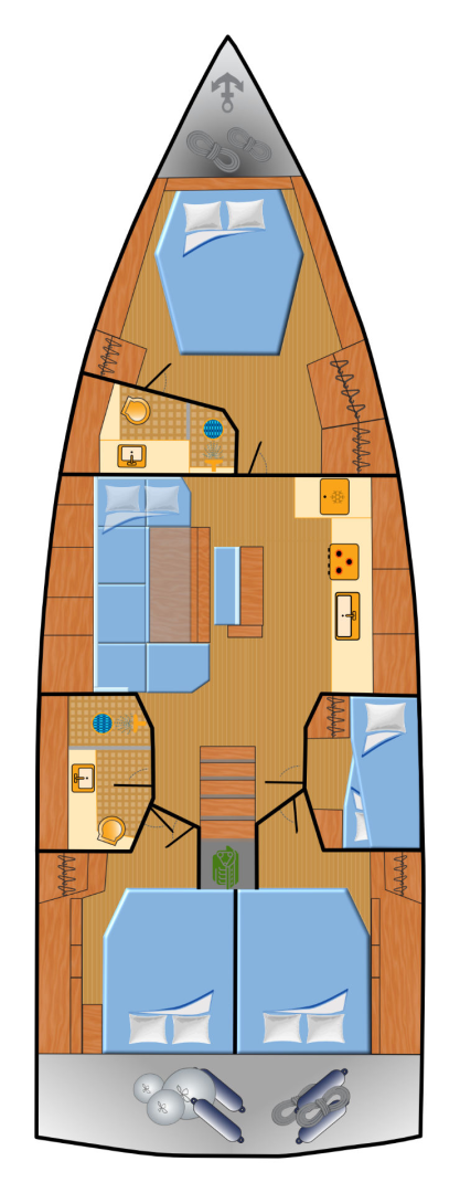 Alquiler de Hanse Hanse 460 en Pula