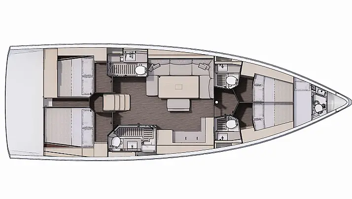 Alquiler de Velero, con o sin patrón Dufour Lefkáda