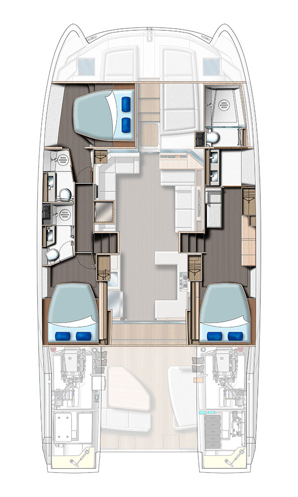 Alquiler de Leopard Catamarans / Robertson & Caine Leopard 53 - OW en Eden Island